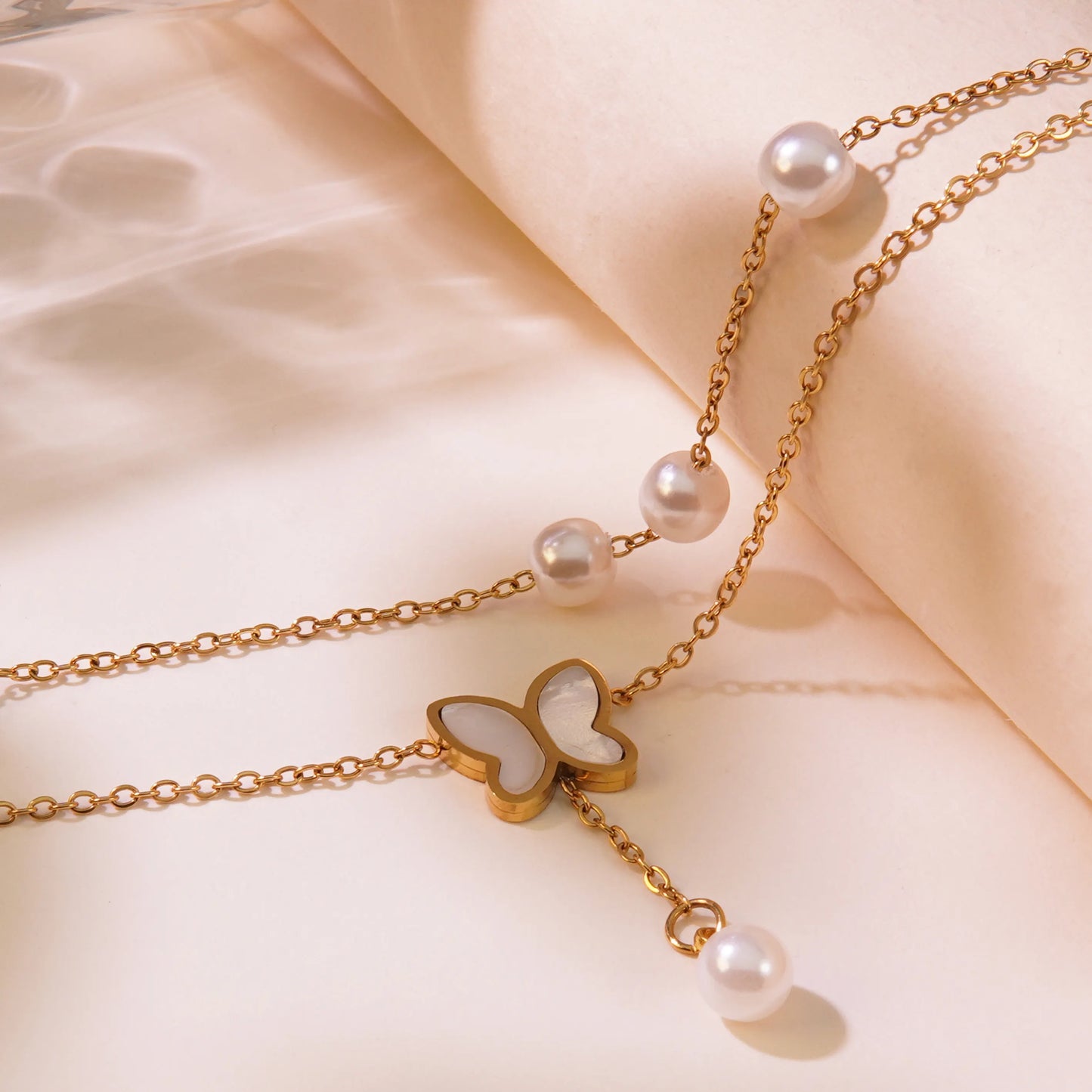 Golden Winged Pearl Bracelet/Anklet