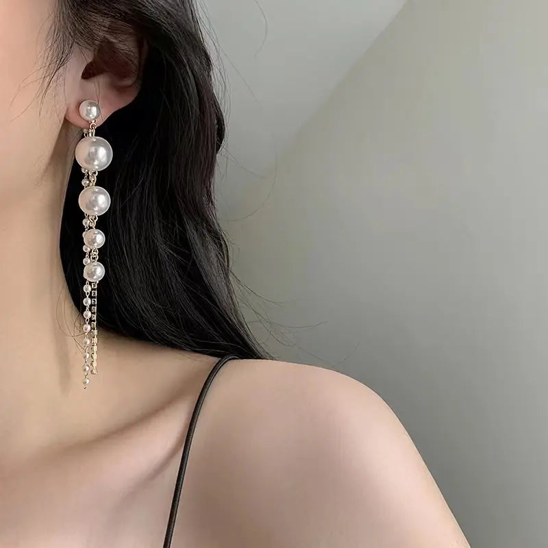 Pearlescent Cascade Earrings