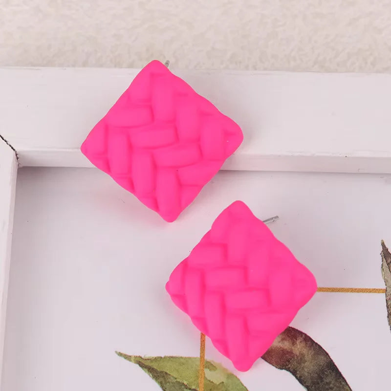 Sweater Squares Earrings