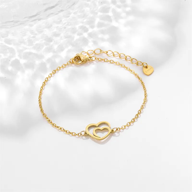 Golden Heartbeat Bracelet