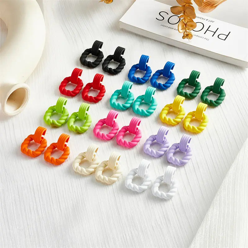 Twist Hoops Earrings