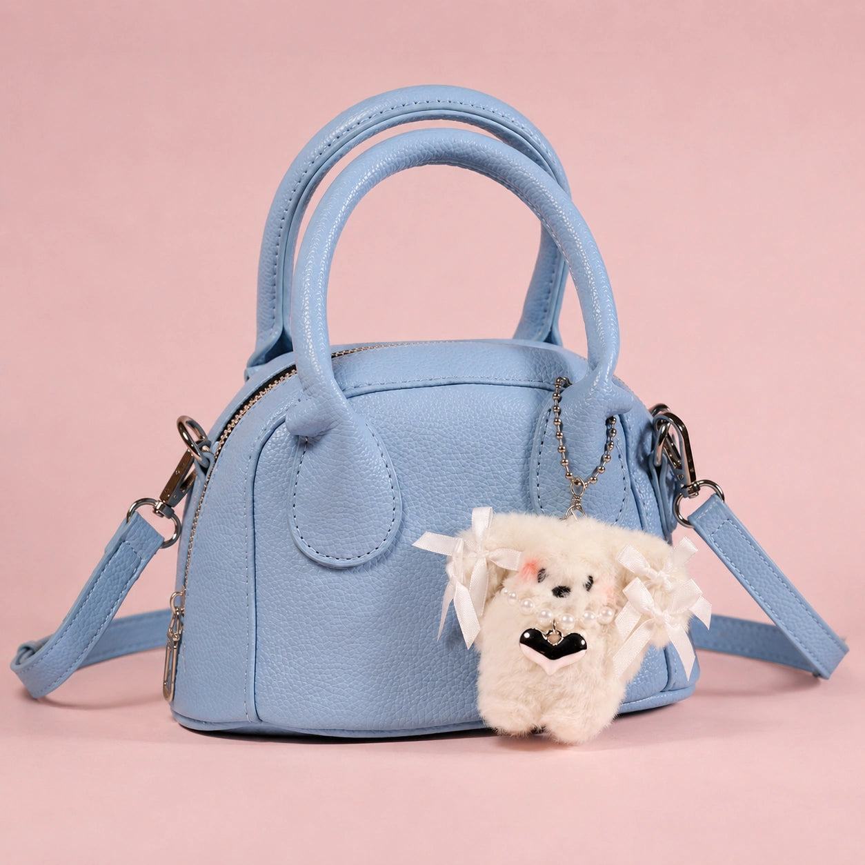 Rosette Charm Hand Bag