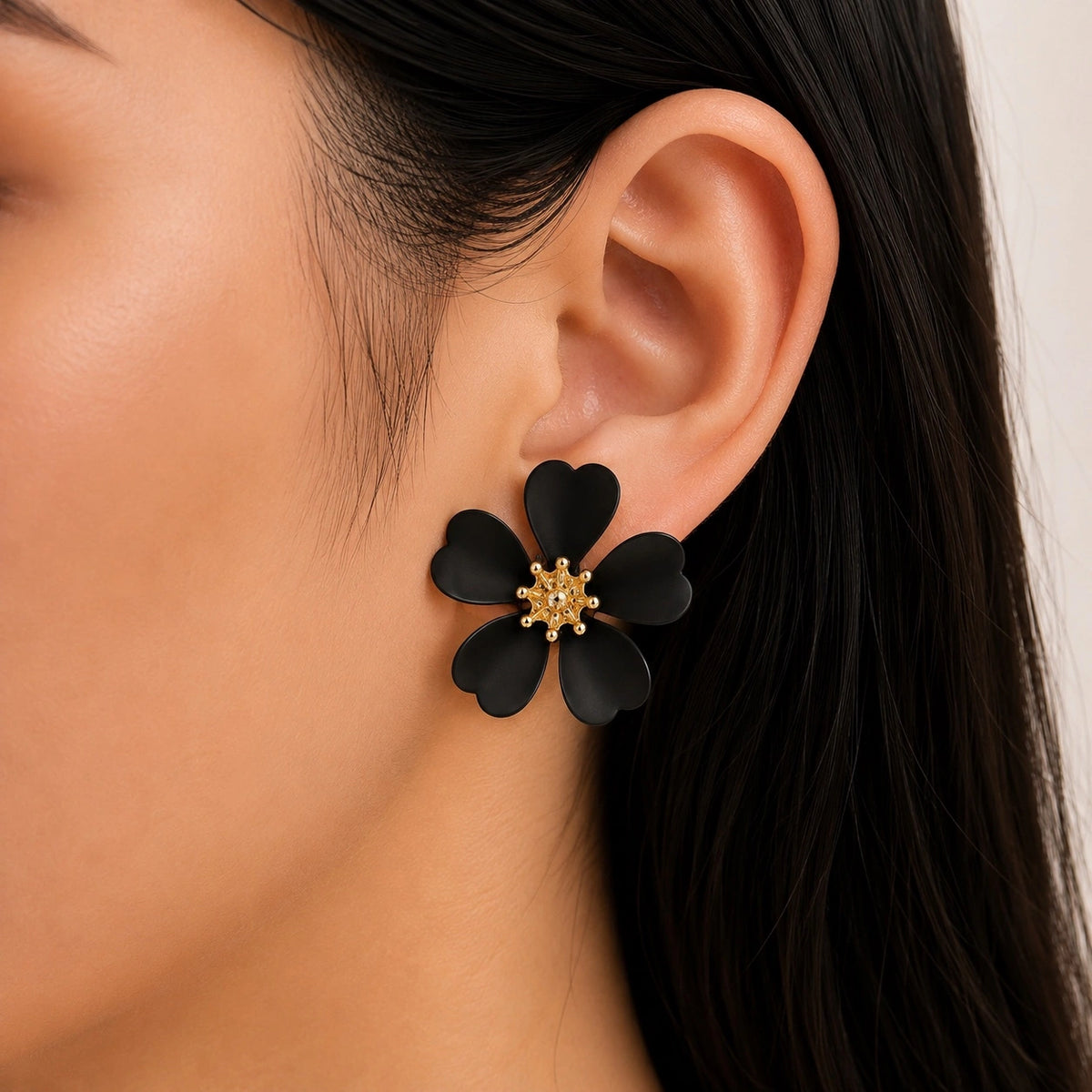 Ebony Bloom Earrings