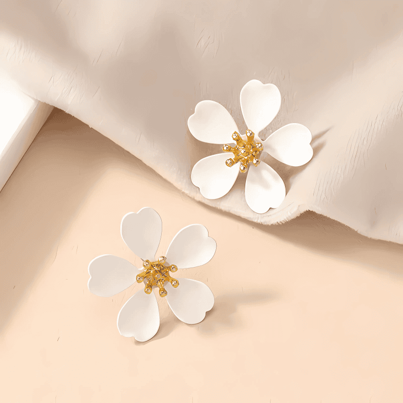 Frosted Glow Stud Earrings