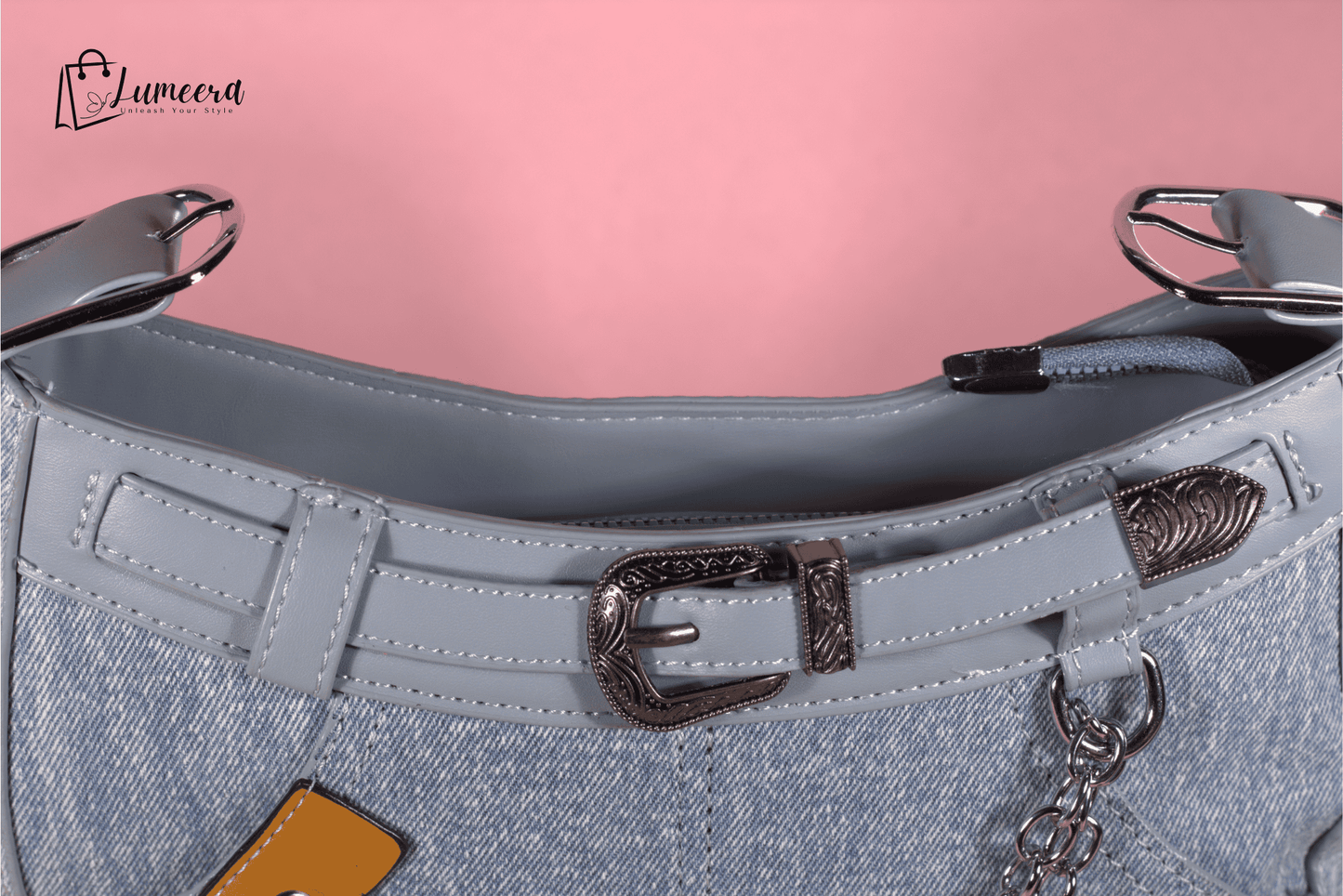Chambray Luxe Denim Bag
