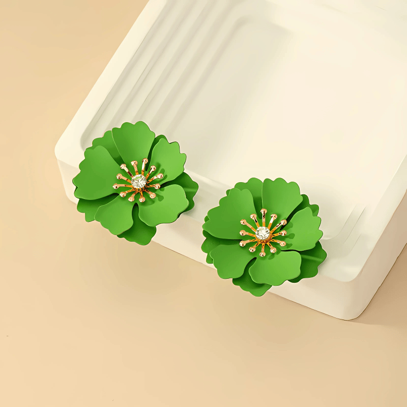 Honeydew Bloom Earrings