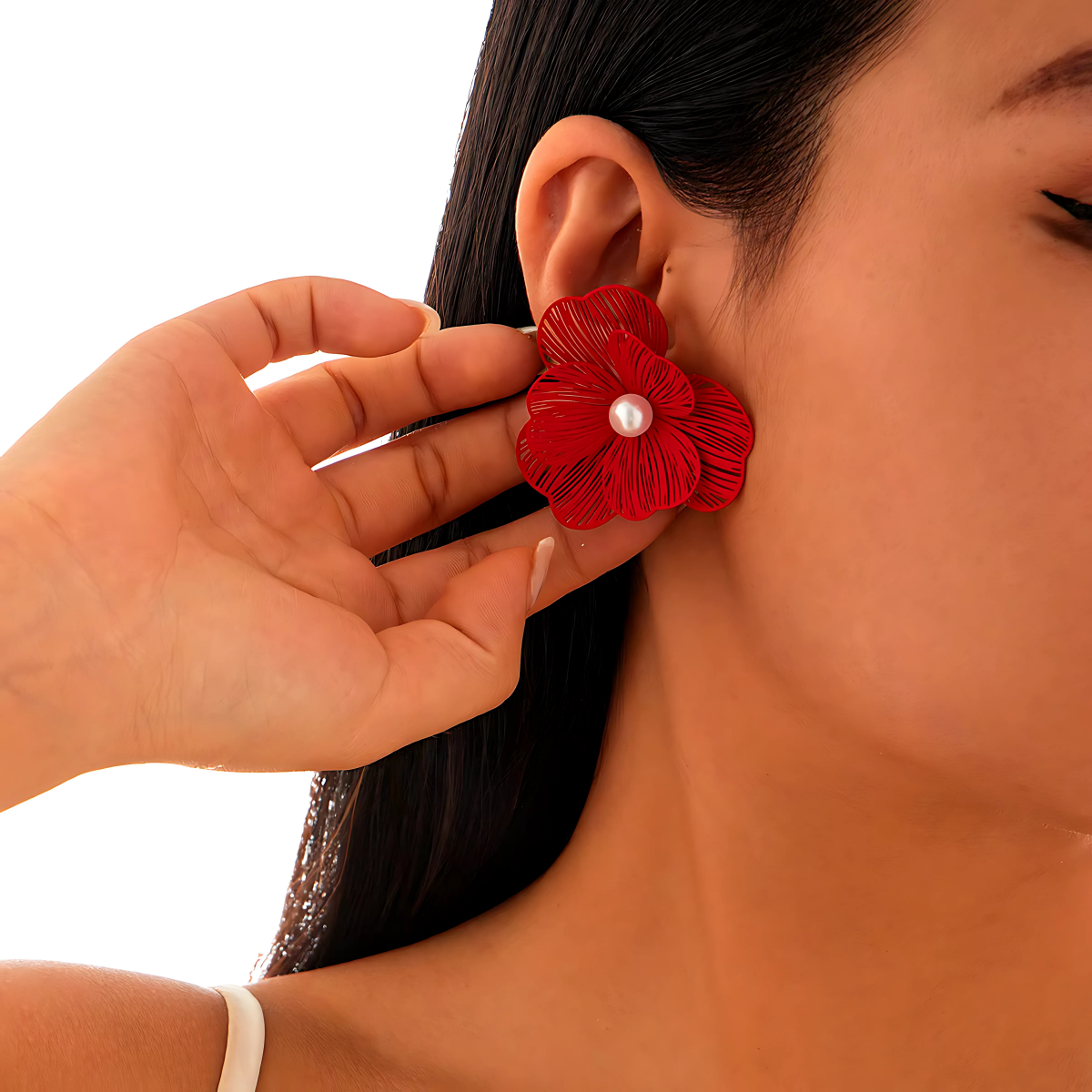 Scarlet Mesh Earrings