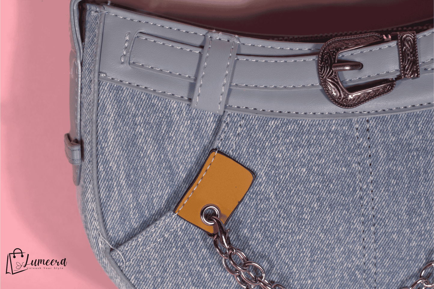 Chambray Luxe Denim Bag
