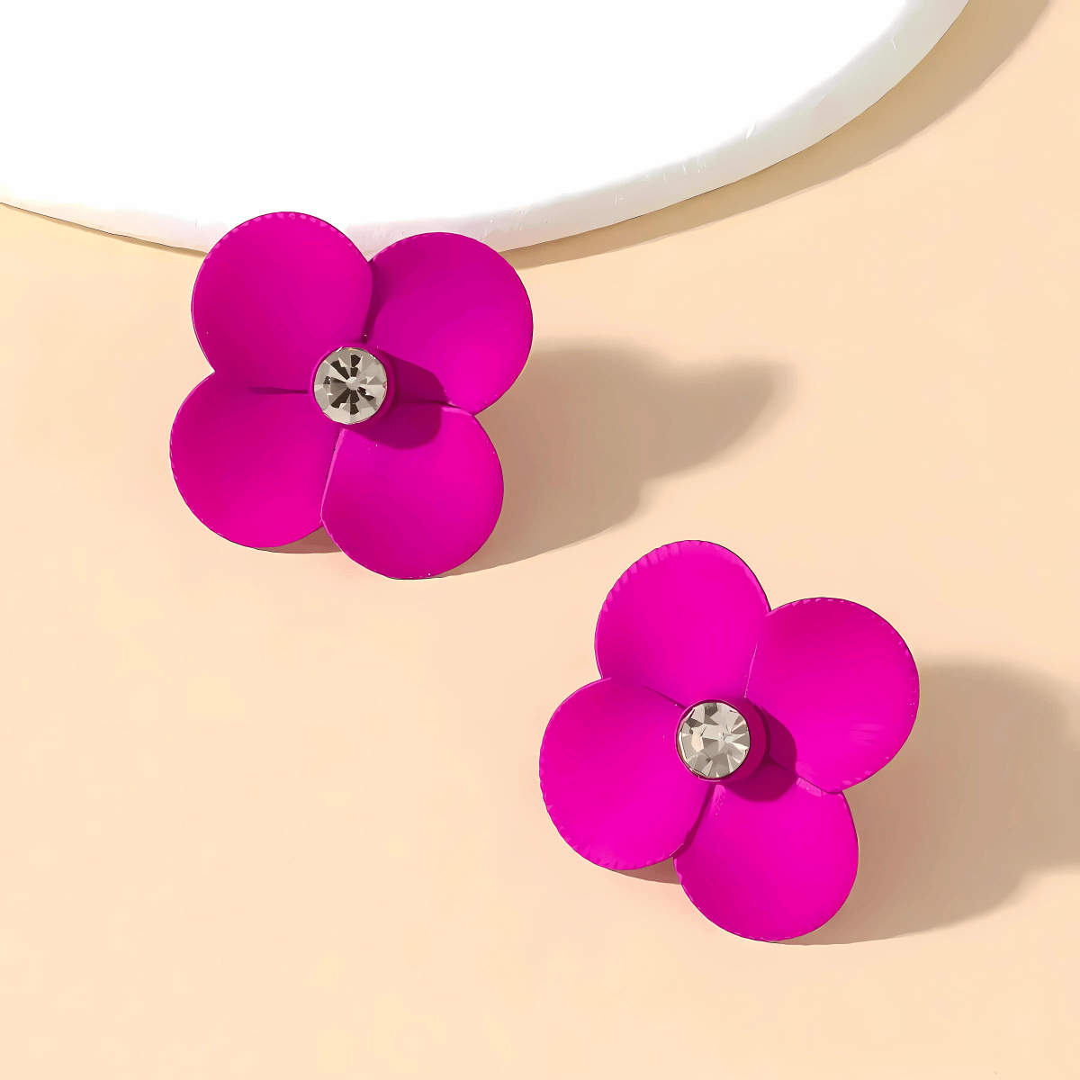 Flora Gem Stud Earrings