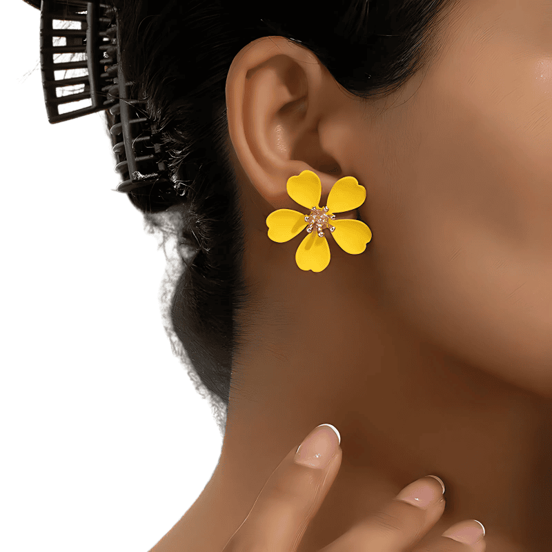 Sun Glow Stud Earrings