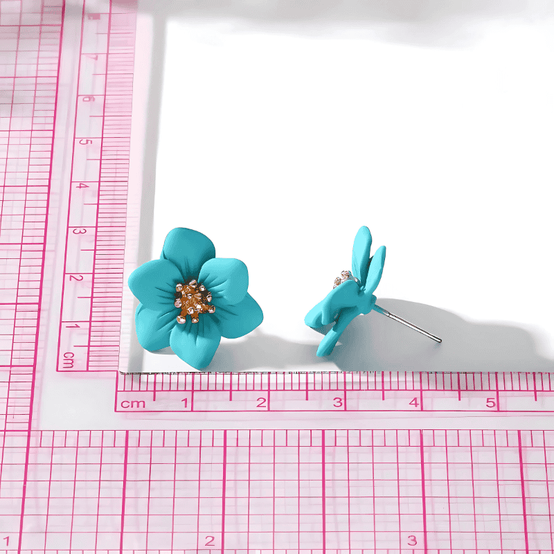 Midnight Flora Stud Earrings