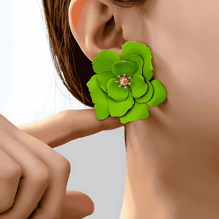 Lime Blossom Earrings