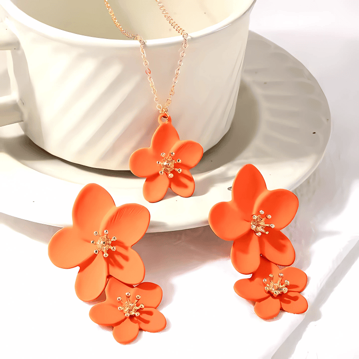 Caribbean Serenade Earrings and Necklace Set