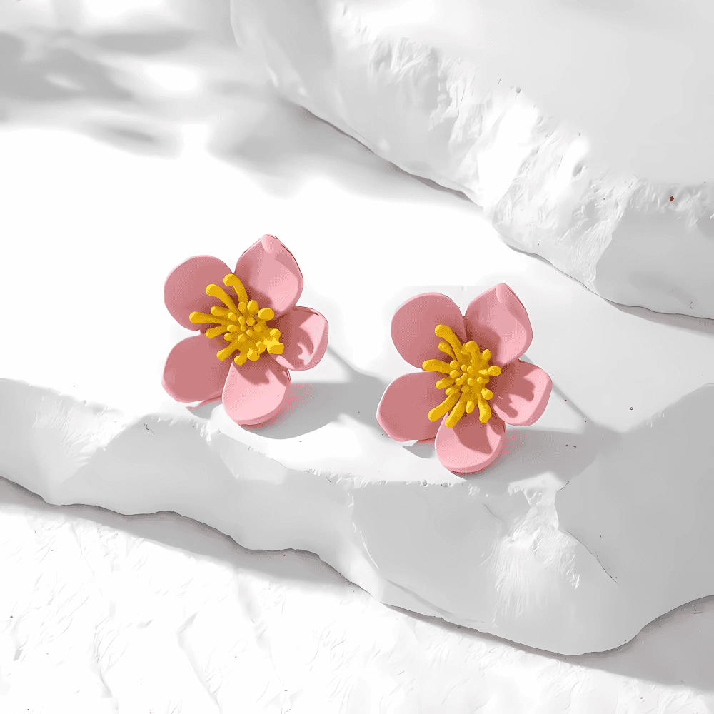 Sunlit Daisy Stud Earrings