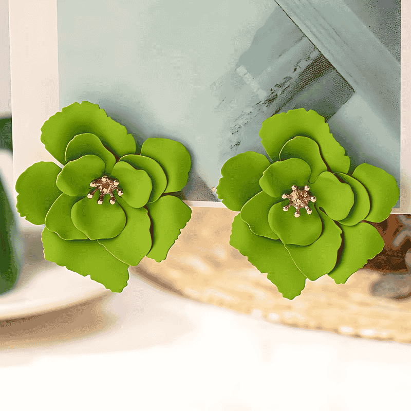 Lime Blossom Earrings