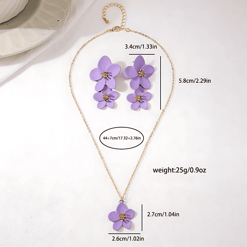 Caribbean Serenade Earrings and Necklace Set