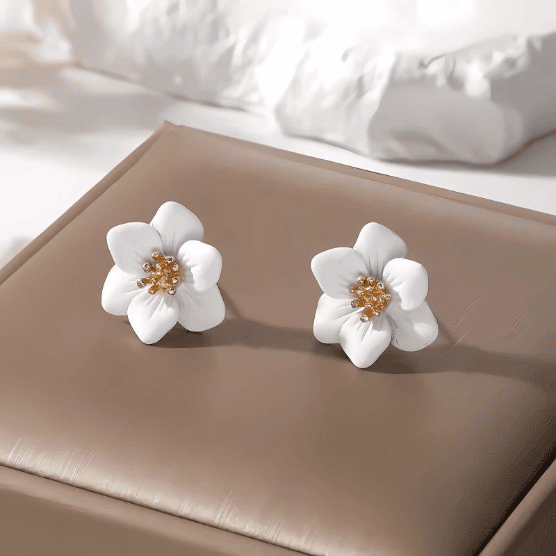 Midnight Flora Stud Earrings