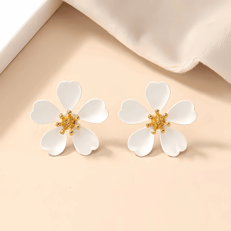 Frosted Glow Stud Earrings