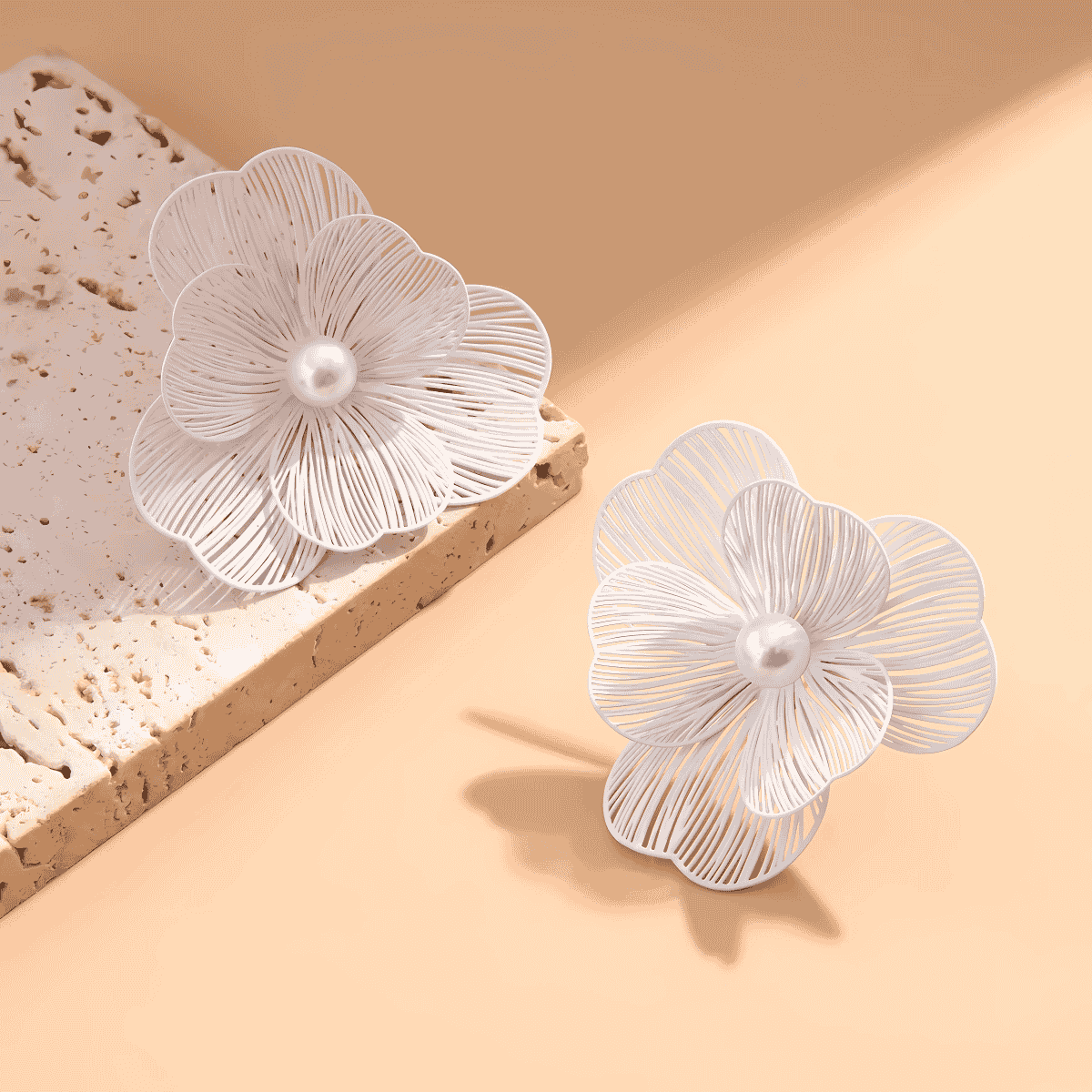 Blush Veil Earrings