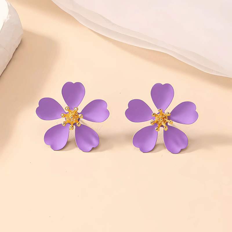 Lilac Glow Stud Earrings