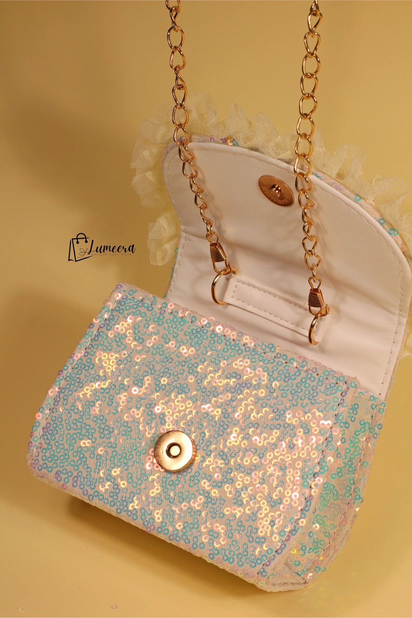 Champagne Lace Mini Bag