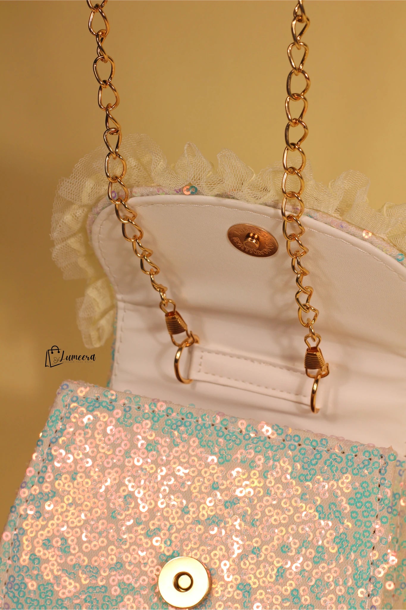 Champagne Lace Mini Bag