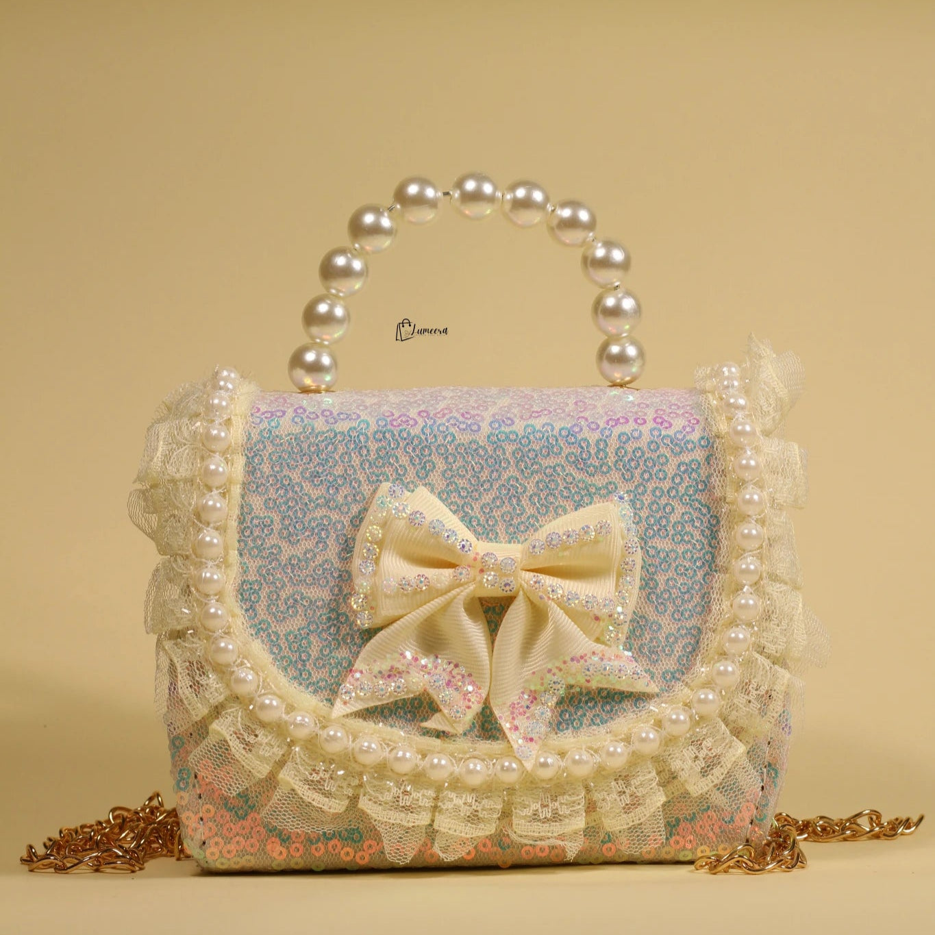 Champagne Lace Mini Bag