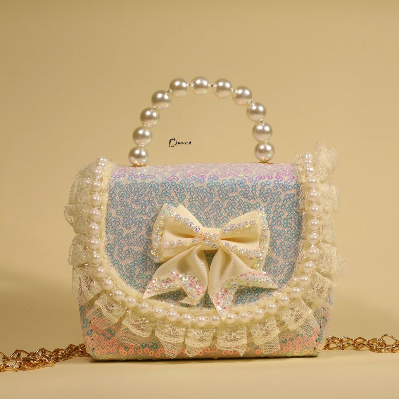 Champagne Lace Mini Bag