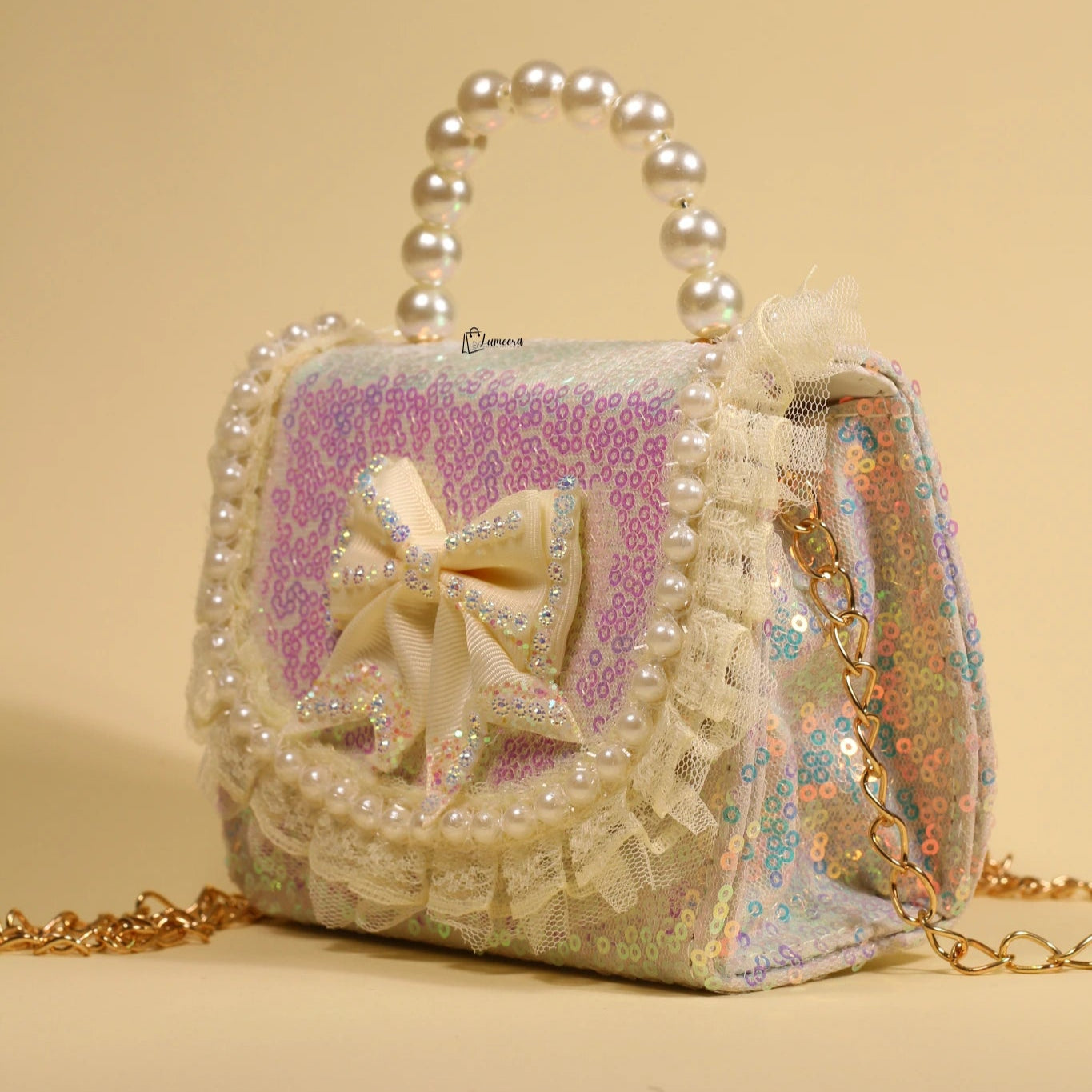 Champagne Lace Mini Bag