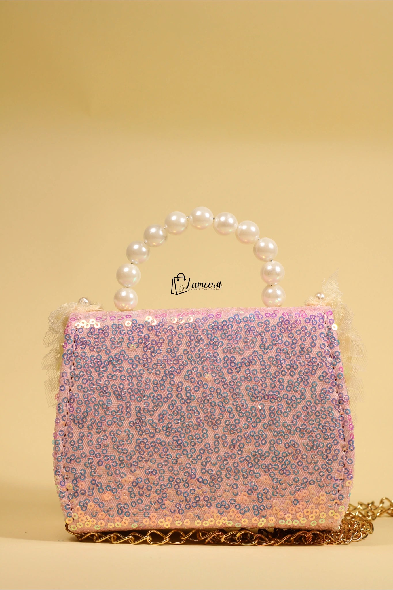 Blush Ruffle Mini Bag
