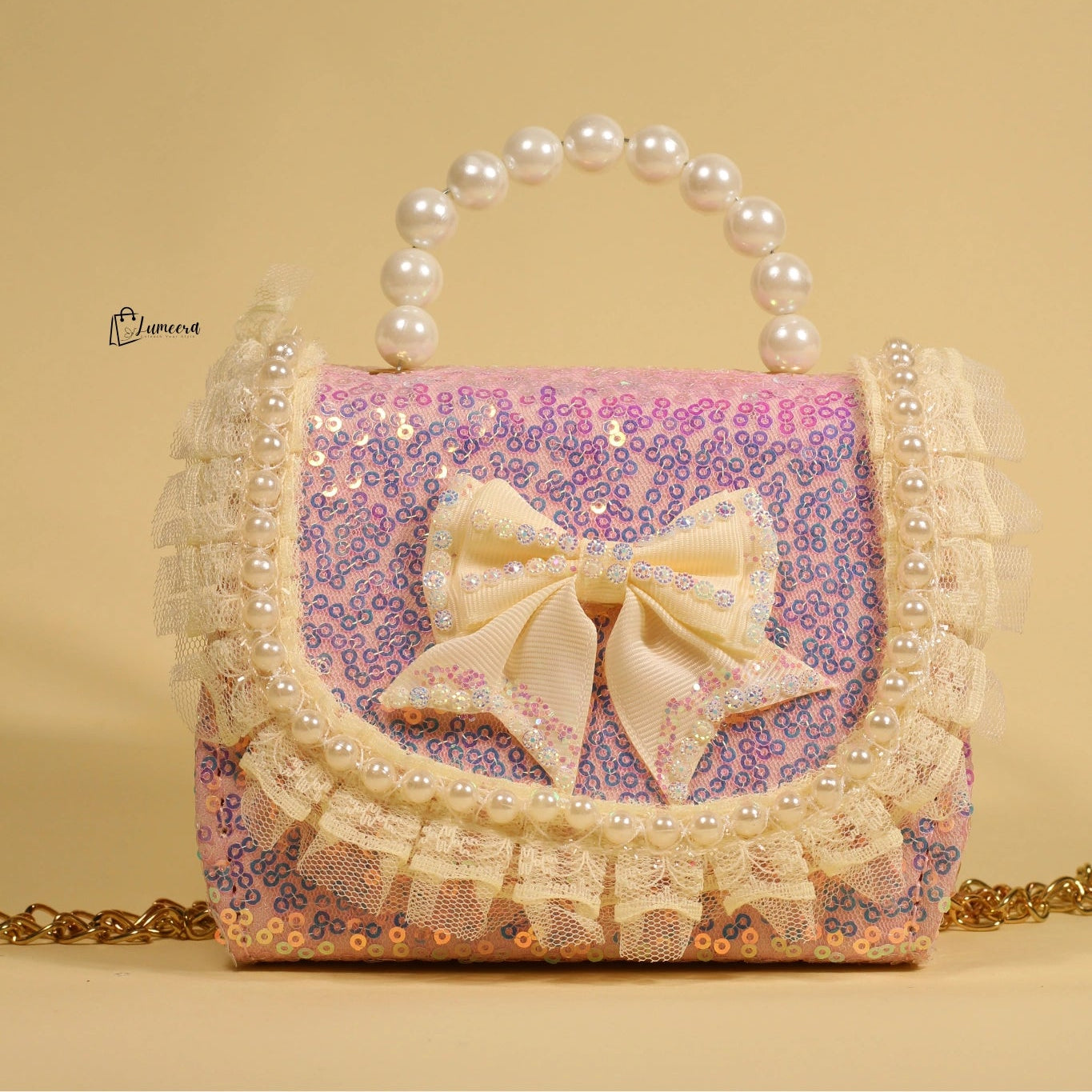Blush Ruffle Mini Bag