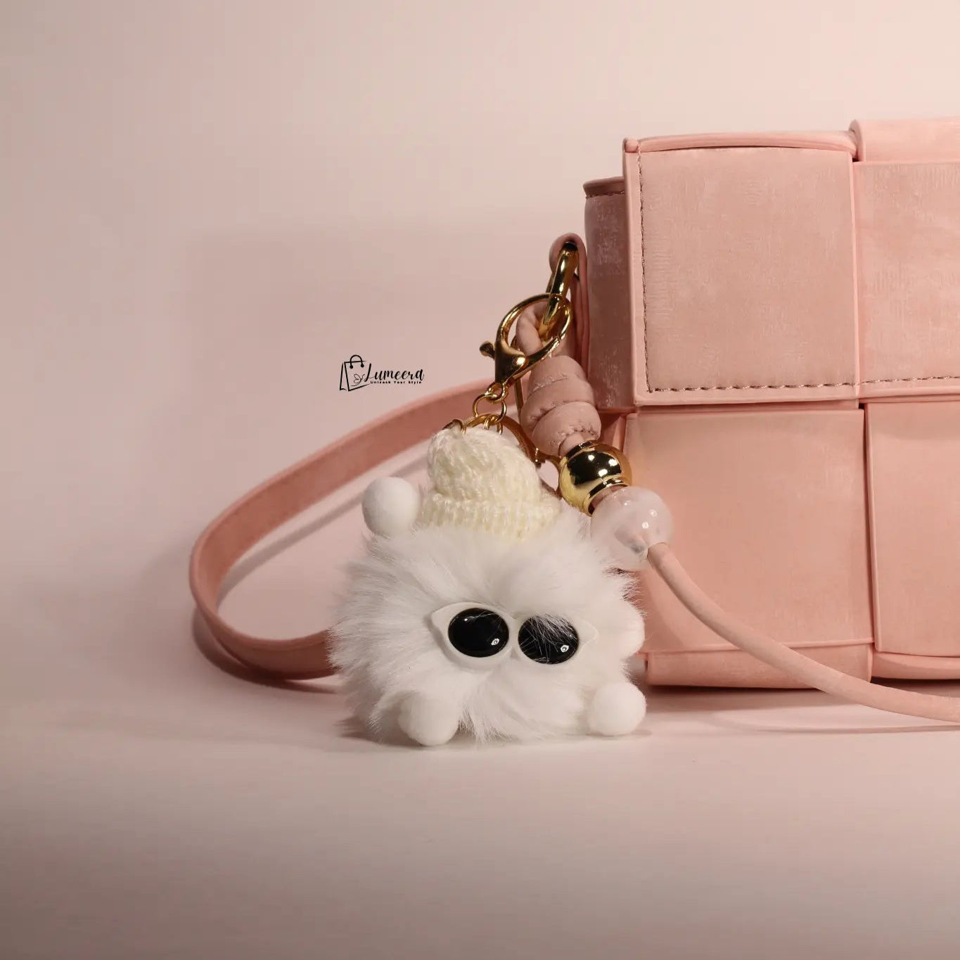 Pink Puffin Woven Bag