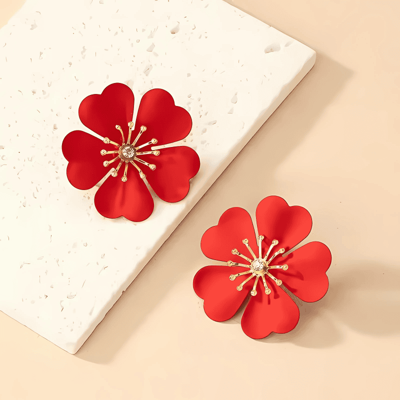 Crimson Ember Earrings
