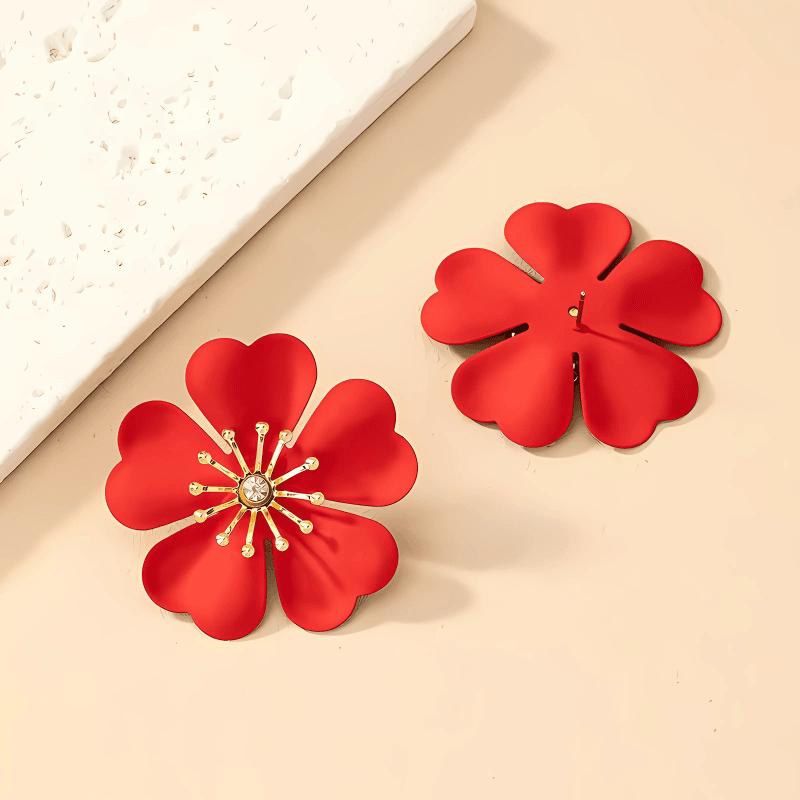 Crimson Ember Earrings