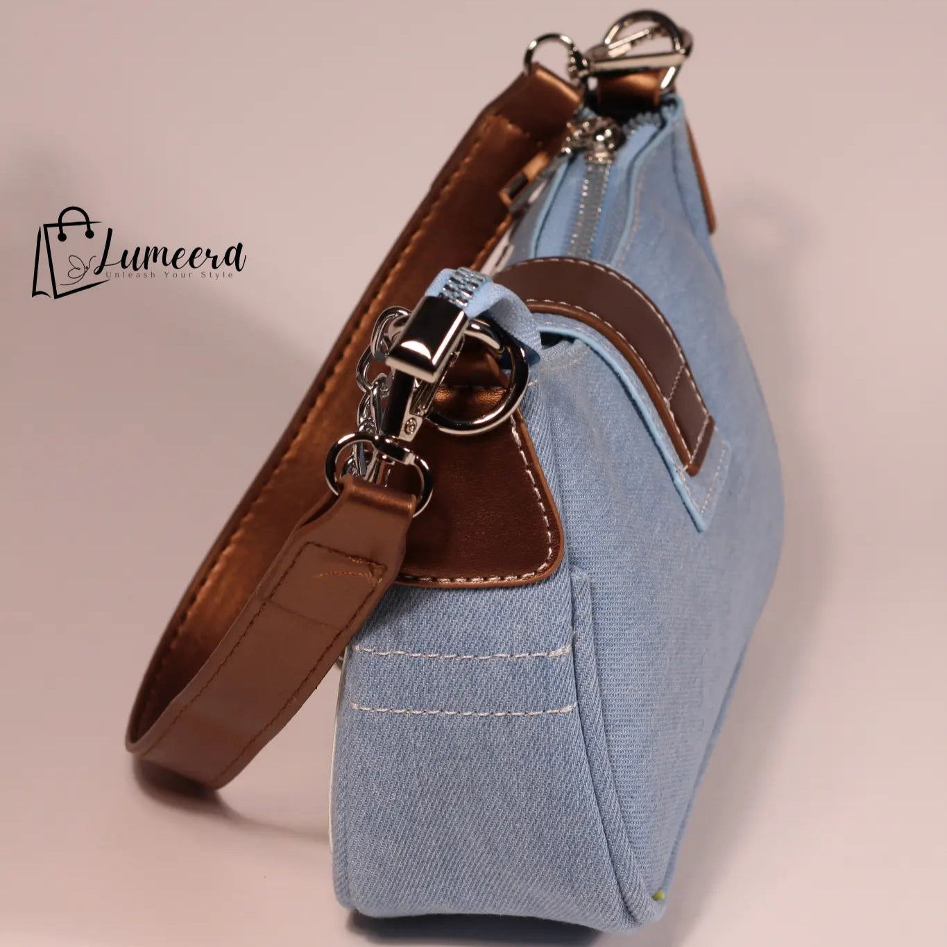 Celeste Charm Denim Bag