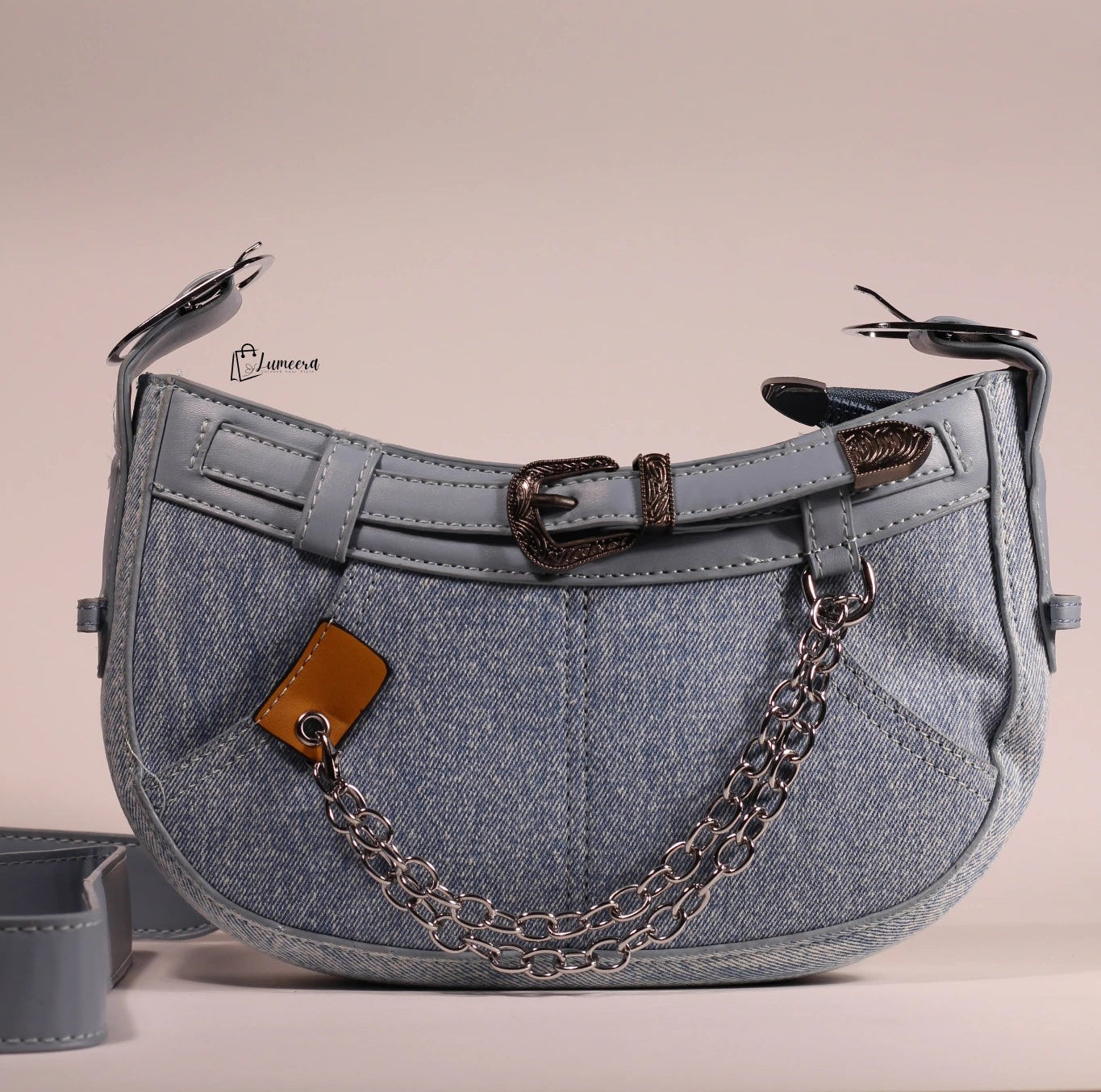 Chambray Luxe Denim Bag