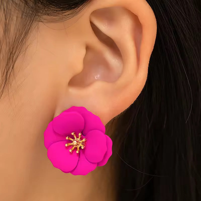 Velvet Petal Earrings