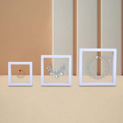Jewelry Storage Display Box Colorful Transparent Film Box Dust-proof Storage Box(Jewelry not Included)
