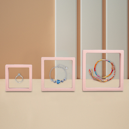 Jewelry Storage Display Box Colorful Transparent Film Box Dust-proof Storage Box(Jewelry not Included)