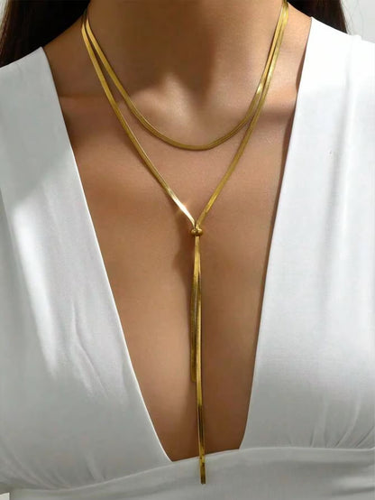 Golden Drop Necklace