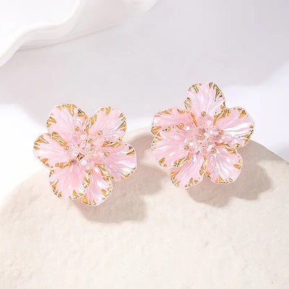 Rose Crystal Earrings
