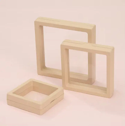 Jewelry Storage Display Box Colorful Transparent Film Box Dust-proof Storage Box(Jewelry not Included)