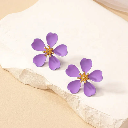 Lilac Glow Stud Earrings