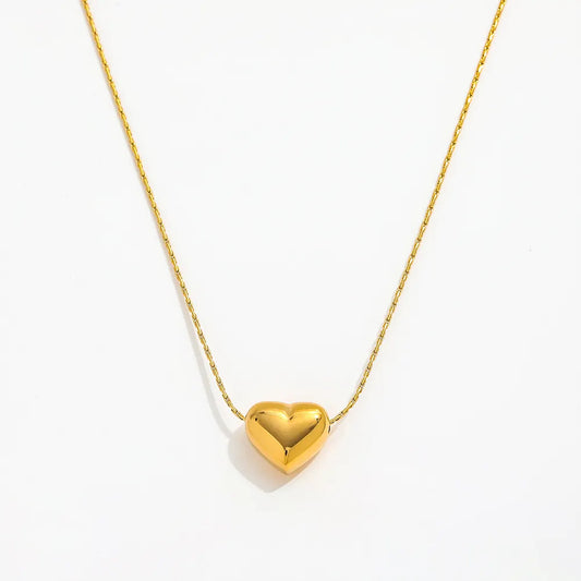 Minimalist Heart Pendant Necklace