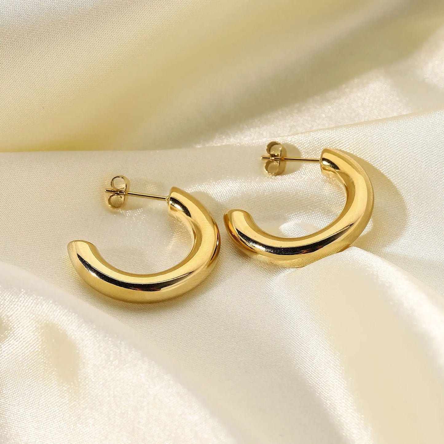 Lustrous Arc Earrings