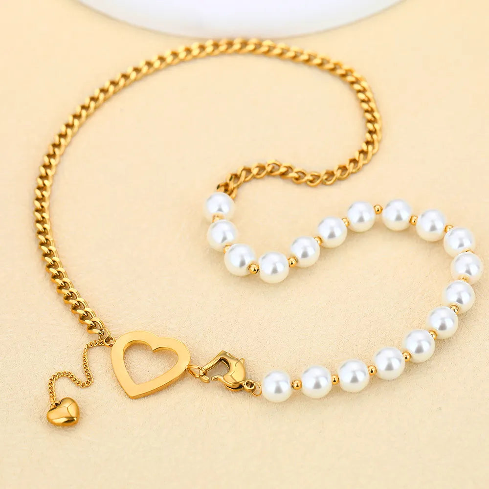 Heart & Pearl Necklace