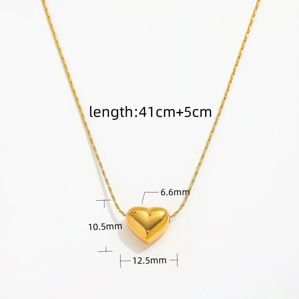 Minimalist Heart Pendant Necklace