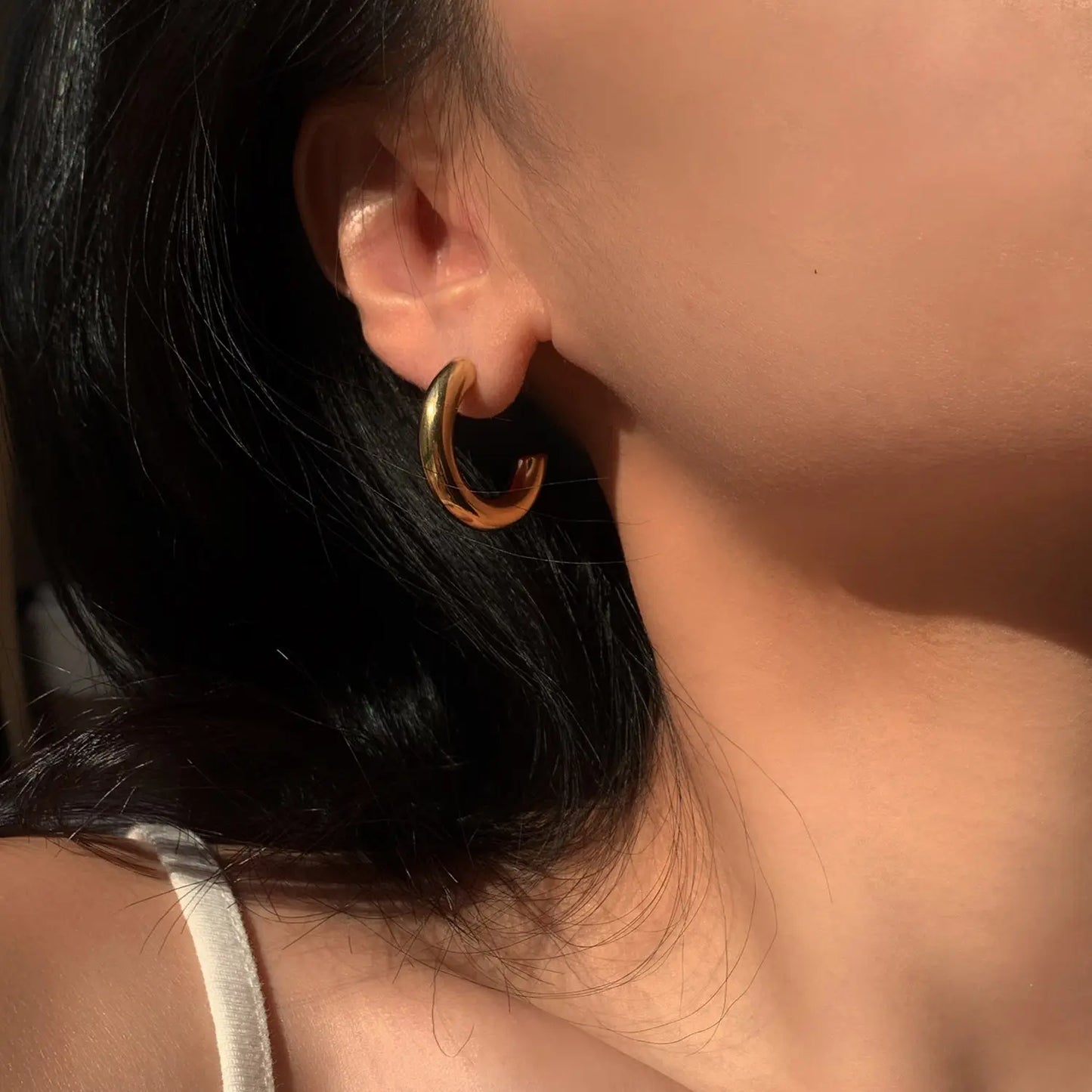 Lustrous Arc Earrings