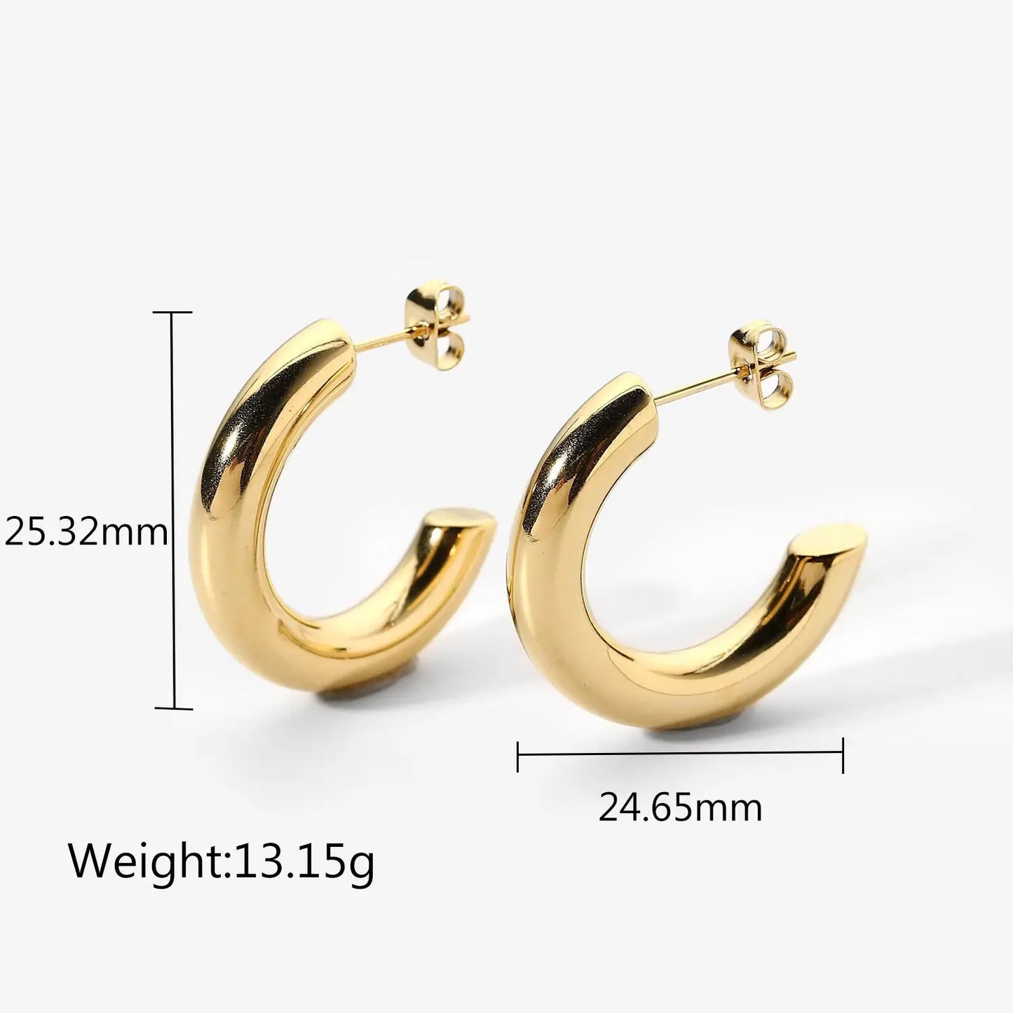 Lustrous Arc Earrings