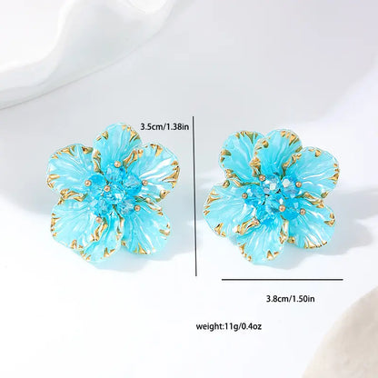 Rose Crystal Earrings